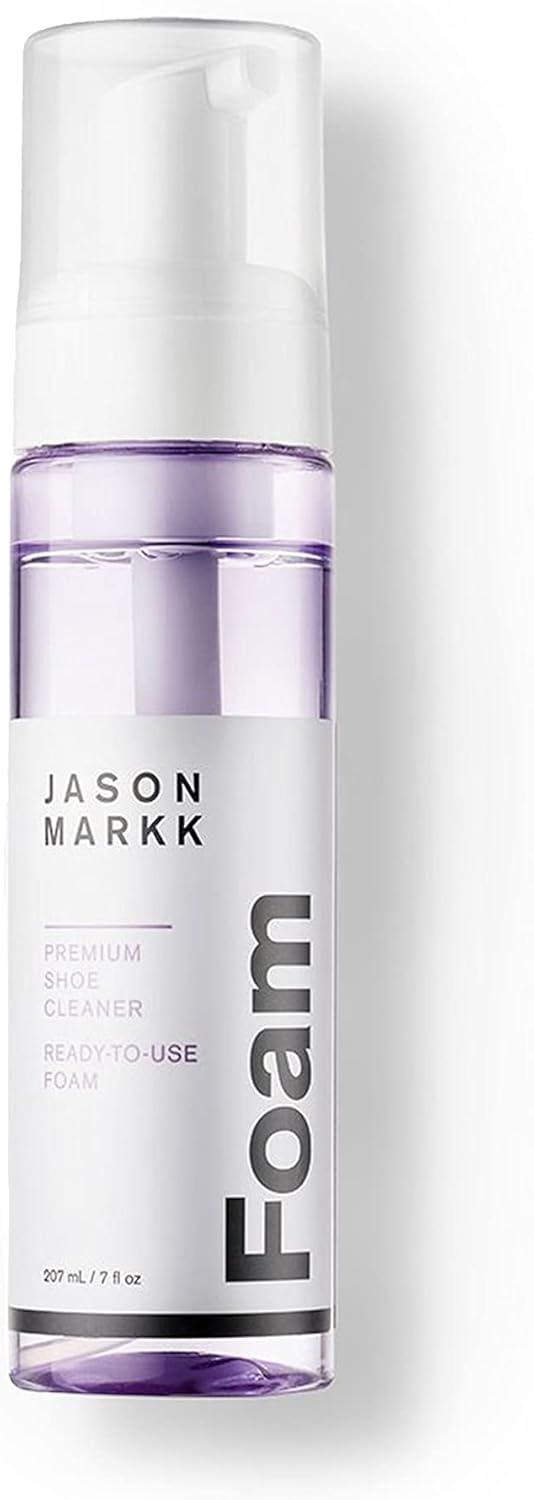 Jason Markk Gebrauchsfertiger Reinigungsschaum + Premium-Bürste + Mikrofasertuch-Bundle - Ultimative