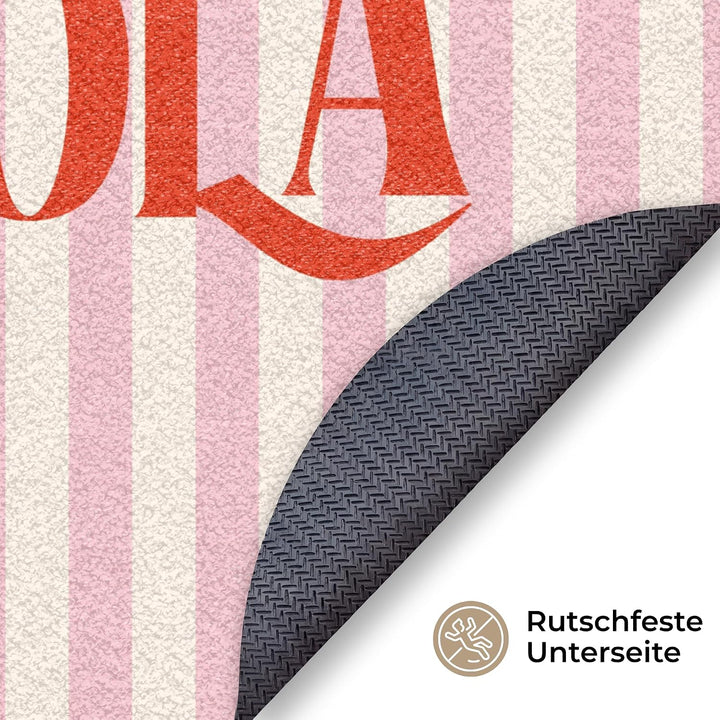 MuchoWow© Fussmatte 120 cm innen Sauberlaufmatte Fussabstreifer Türvorleger | Rund - Schmutzfänger F