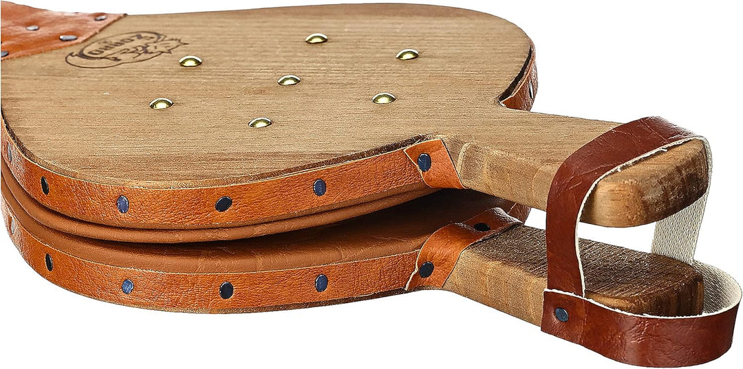 Imex El Zorro Faltenbalg aus Holz und Leder, 44 x 16 cm, Skay-Garnitur, Zubehör für Kamine, Grill un