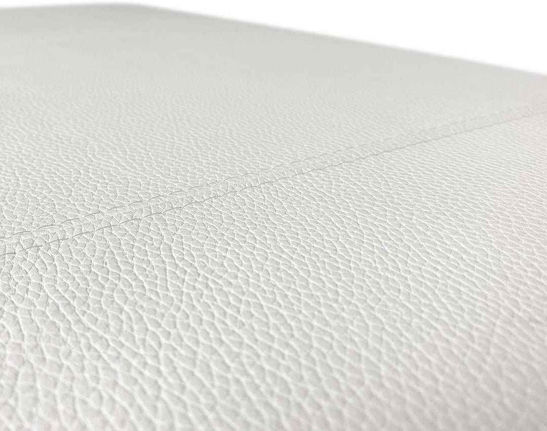 P17 | Kopfteil aus Kunstleder | gestreift | 160 x 60 | (Weiss) 60 x 160 cm Eco Leather - Linien Weis