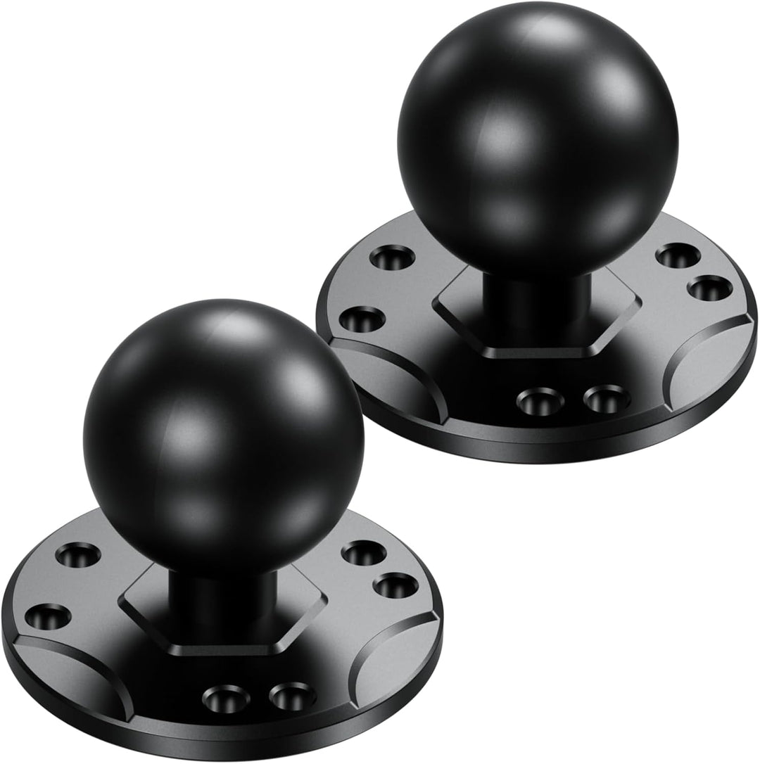 BRCOVAN 2 Stück, 1,5'' Kugelhalterung mit Aluminiumlegierung AMPS-Loch Runder Plattenbasis, Kompatib