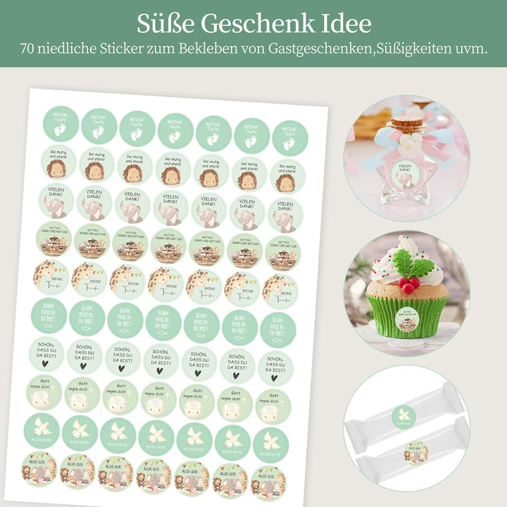 Legezon Gästebuch Babyparty mit Bilderrahmen, Arche Noah – Alternative zum Gästebuch für Taufe, Gebu