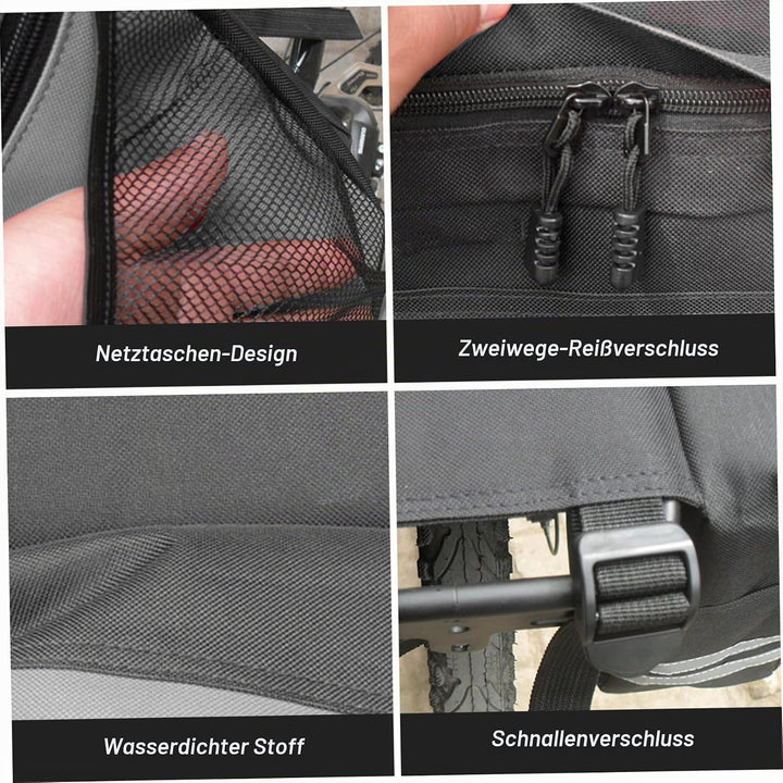 Fahrrad-Satteltasche, 30 l, grosses Fassungsvermögen, Fahrradträgertasche, wasserdicht, doppelseitig