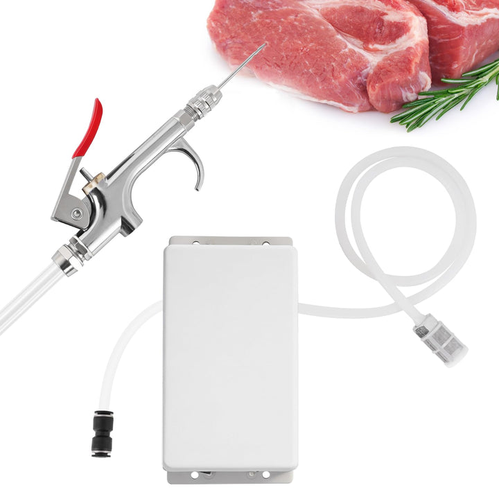 MXBAOHENG Marinierte Spritze Elektrische Kochsalzinjektionspumpe 70W Fleischeinlegemaschine Fleisch