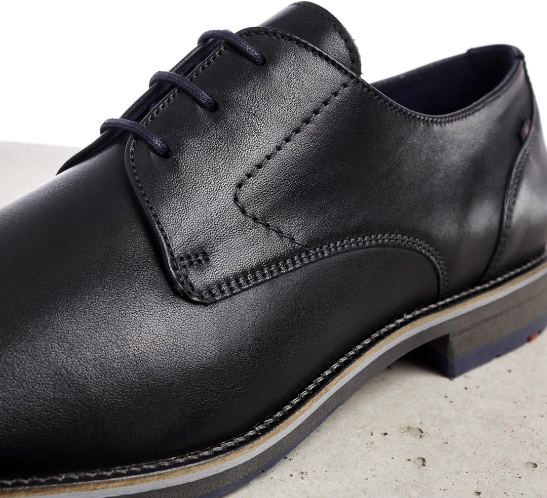 LLOYD Herren Schnürhalbschuhe Langston, Männer Businessschuhe 45 EU Schwarz, 45 EU Schwarz