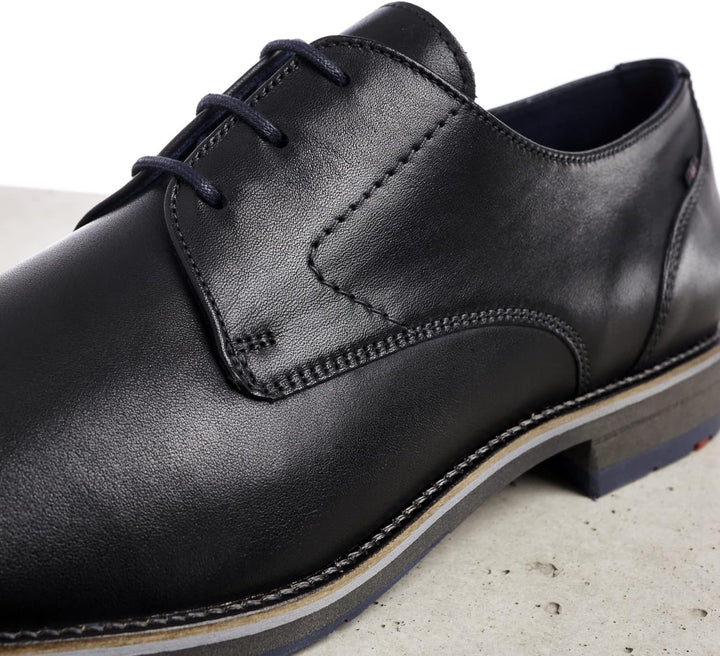 LLOYD Herren Schnürhalbschuhe Langston, Männer Businessschuhe 45 EU Schwarz, 45 EU Schwarz