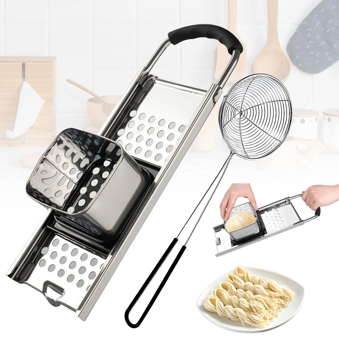 Spätzlehobel, Spätzlereibe Edelstahl,Edelstahl Spätzlehobel Teigschlitten,Spätzlepresse mit Teigschl