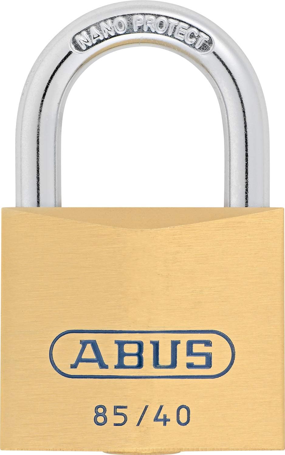 ABUS Vorhängeschloss Messing 85/40 - 2er Set, gleichschliessend - für Kellertüren, Schuppen u. v. m.