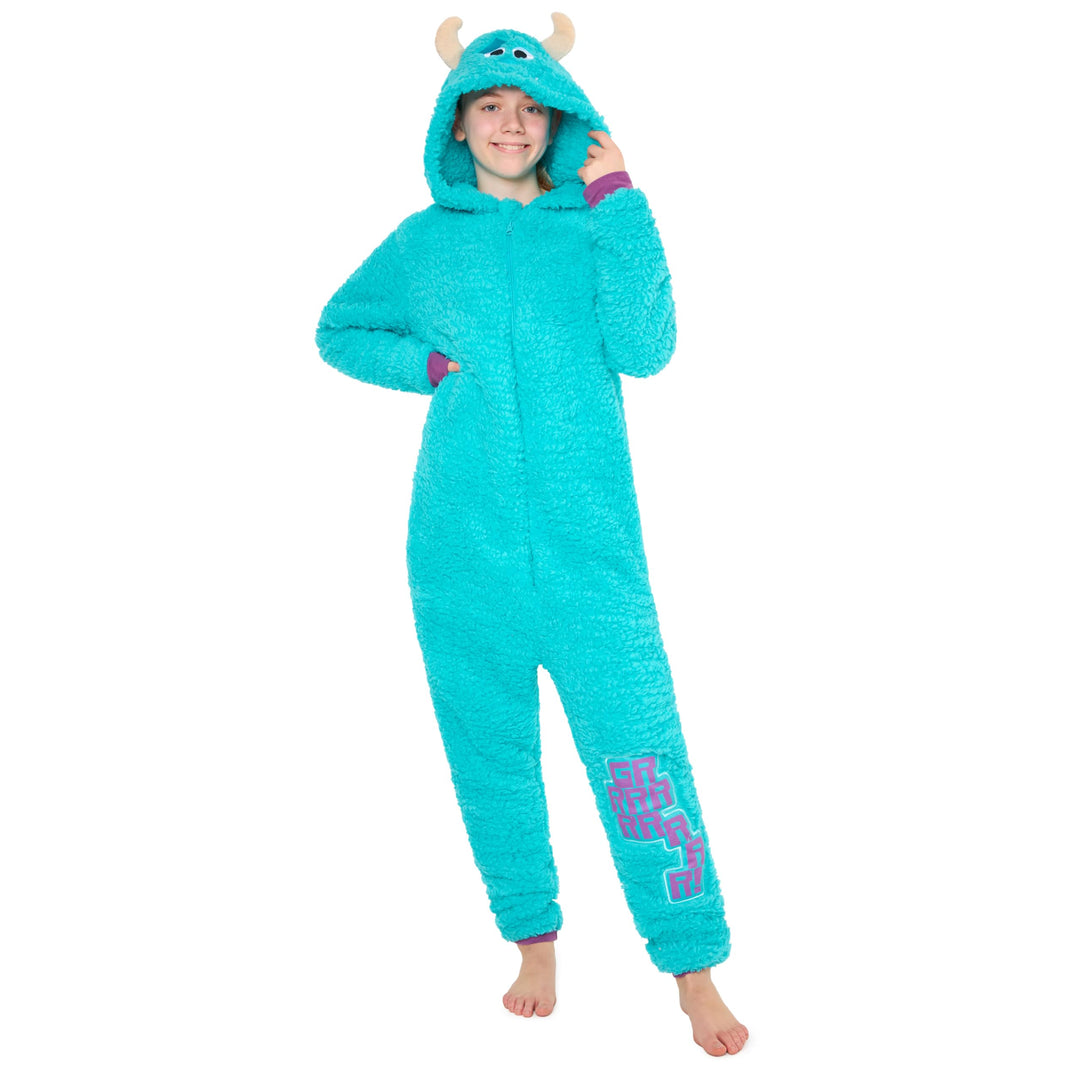 Disney Onesie für Mädchen, 4-15 Jahre - Stitch Jumpsuit - Kuschelanzug Einteiler für Mädchen 7-8 Jah