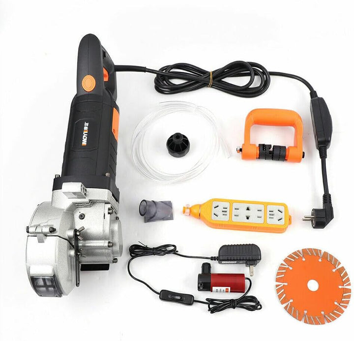 Elektrische Mauernutfräse 4800W Schlitzfräser 42mm Schnitttiefe Infrarotführung 133mm Sägeblätter