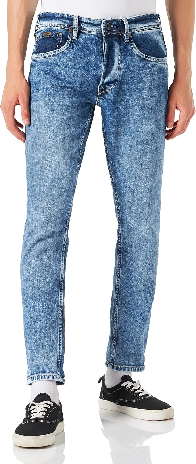 Pepe Jeans Herren Callen Crop Jeans 29W / 32L Blue (Denim-vr4), 29W / 32L Blue (Denim-vr4)