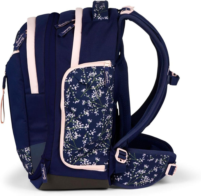 satch Match Schulrucksack Set 3tlg. inkl. Schlamperbox und Sporttasche Bloomy Breeze, Bloomy Breeze