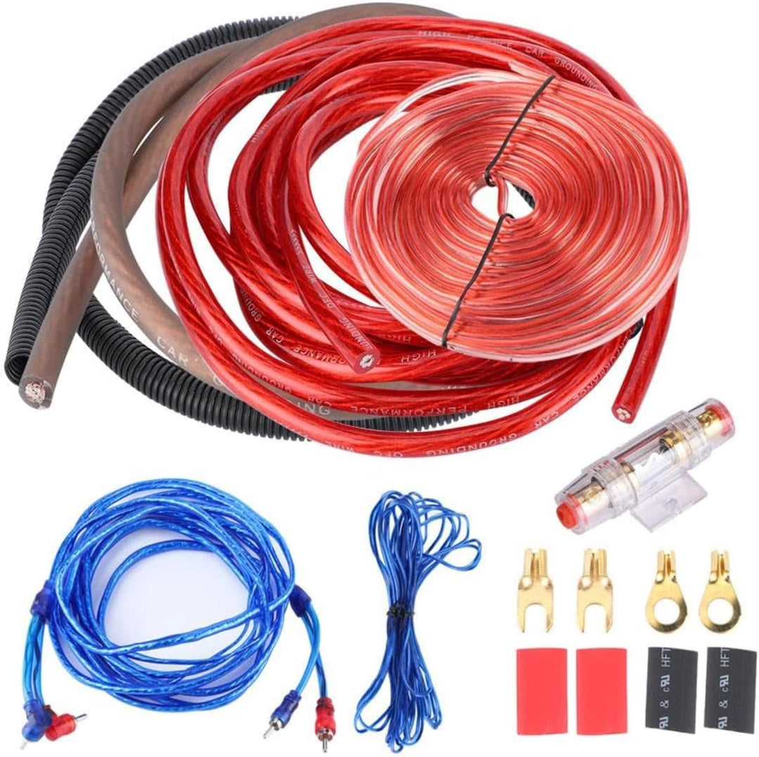 KSTE Subwoofer Cable, Subwoof Verstark, Audio Verstark, Car Subwoofer Wire Kit, 4 Guage 2800W Car Au