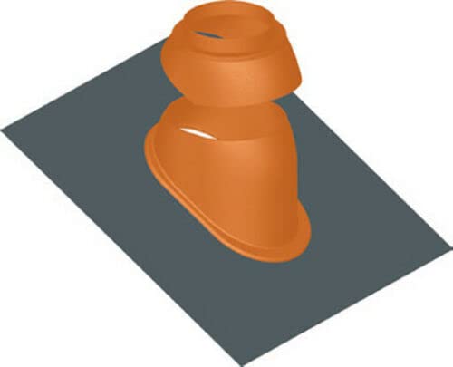 Schrägdachfanne DN 60/100-80/125 Rot Universal Abgaszubehör Formteile Brennwertkessel, Rot
