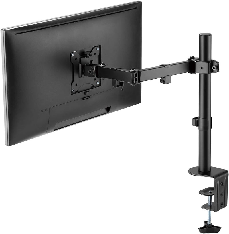 Maclean MC-883 1-Fach Monitorhalterung Tischhalterung 17-32" Zoll Schwenkbar Neigbar Höhenverstellba