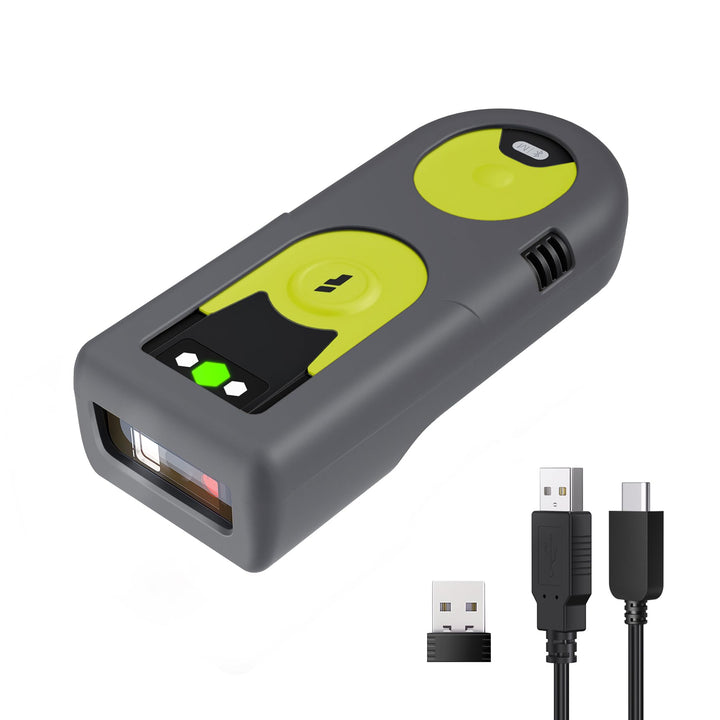 Inateck Barcode Scanner Bluetooth 2D mit 2,4Ghz USB Adapter, liest Barcodes von Bildschirmen, Exklus
