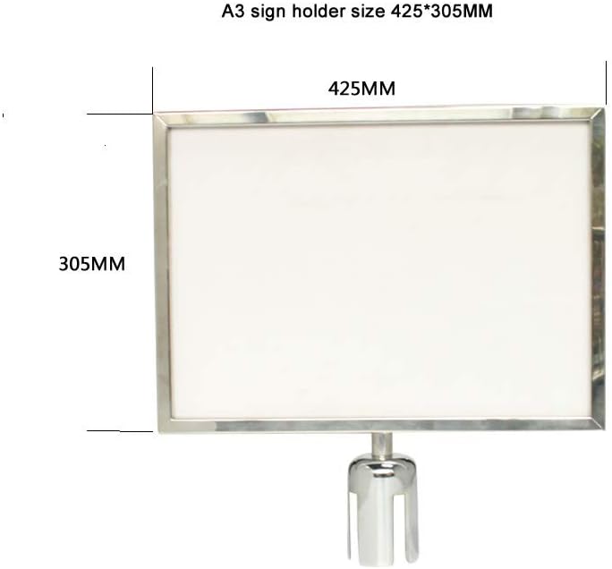 Info-Tafel A4/A3 quer für Pfosten mit Gurtbänder (Krom, A3 Horizontal) Krom A3 Horizontal, Krom A3 H