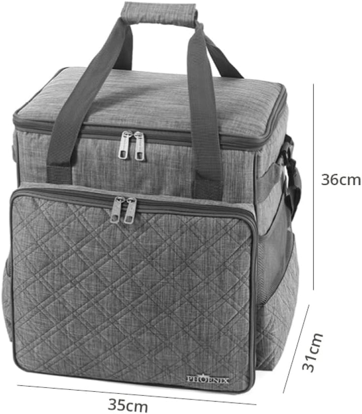 Phönix Trolley für Nähmaschinen 45x21x37cm und Overlockmaschinen 39x32x36cm (Overlocktrolley Quilt D