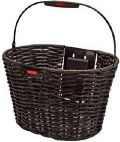 KLICKfix Farradtasche Structura Oval mit KLICKfix adapter Dunkelbraun, Dunkelbraun