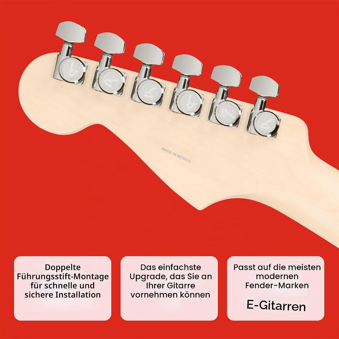 Fender Locking Stratocaster/Telecaster Mechaniken, verchromt chrome Rechte Hand Single, chrome Recht