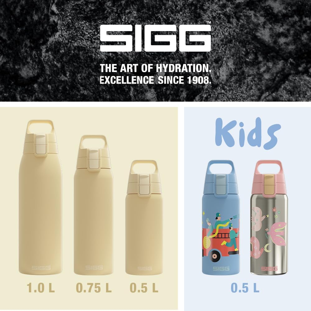 SIGG - Isolierte Trinkflasche - Shield Therm One Opti Yellow - Für kohlensäurehaltige Getränke geeig