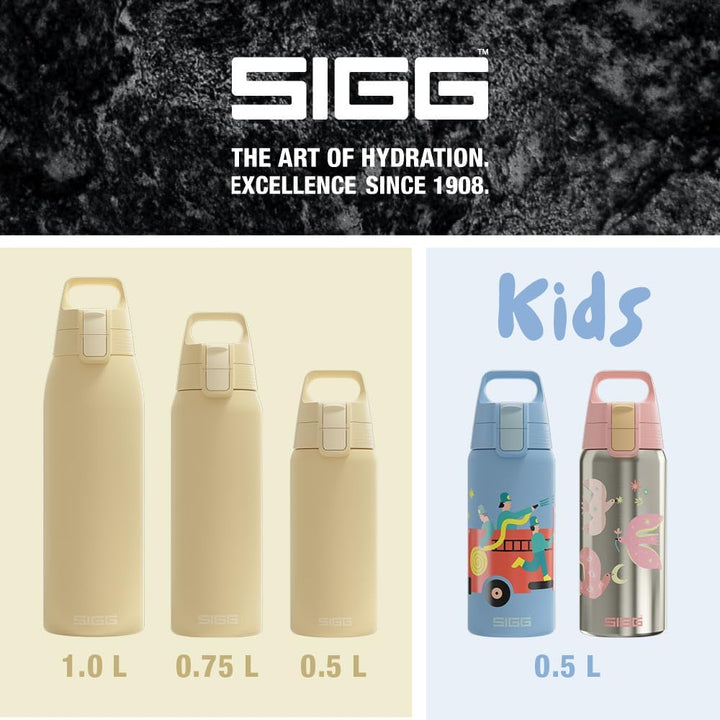 SIGG - Isolierte Trinkflasche - Shield Therm One Opti Yellow - Für kohlensäurehaltige Getränke geeig