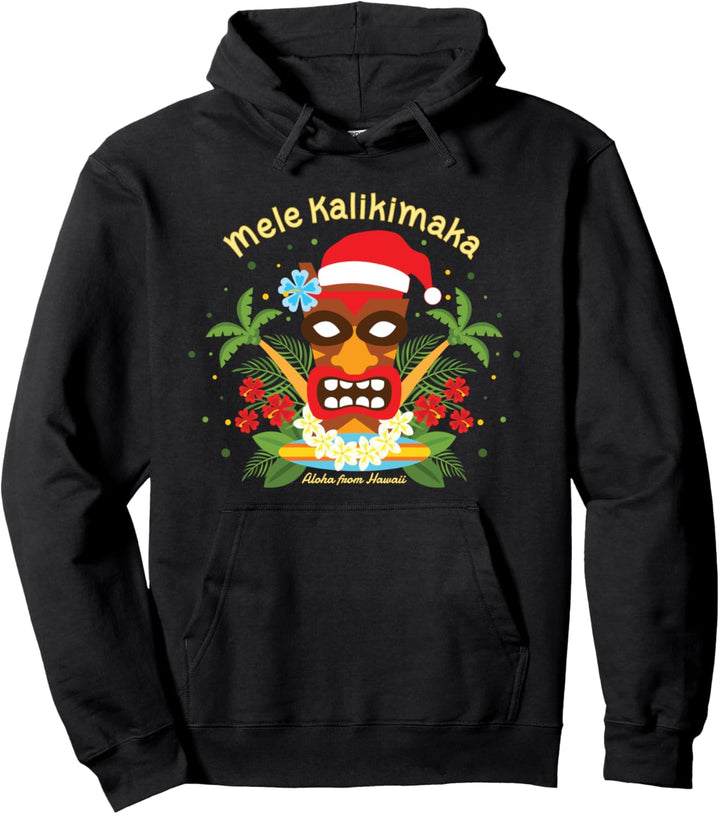 Mele Kalikimaka Frohe Weihnacht Hawaii Aloha Tiki Geschenk Pullover Hoodie