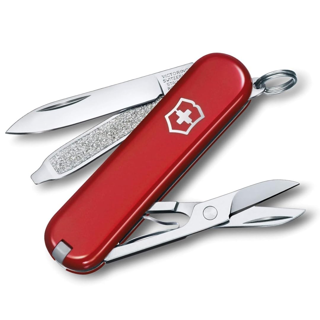 Victorinox Schweizer Taschenmesser, Klein, Classic SD, Multitool, Swiss Army Knife, Geschenk, 7 Funk