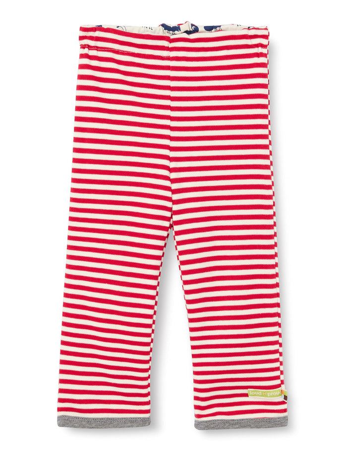 loud + proud Unisex Kinder Wendehose, GOTS Zertifiziert Hose 98-104 Tomato, 98-104 Tomato
