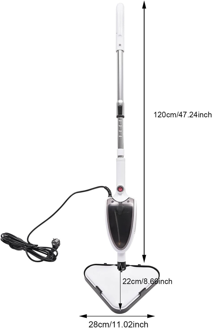 Dampfreiniger, Dampfdruck: max. 8bar, Aufheizzeit: 20s, Leistung: 1300W, Tank: 280ml, mit Bodenreini