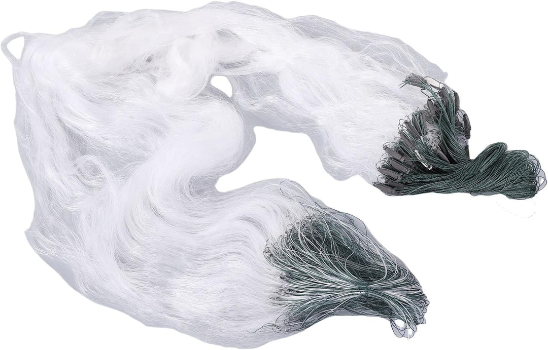 50 m Länge 1,5 m Höhe 3 Schichten schweres Fischernetz mit Schwimmfischzubehör(4 Finger) Blau, Blau