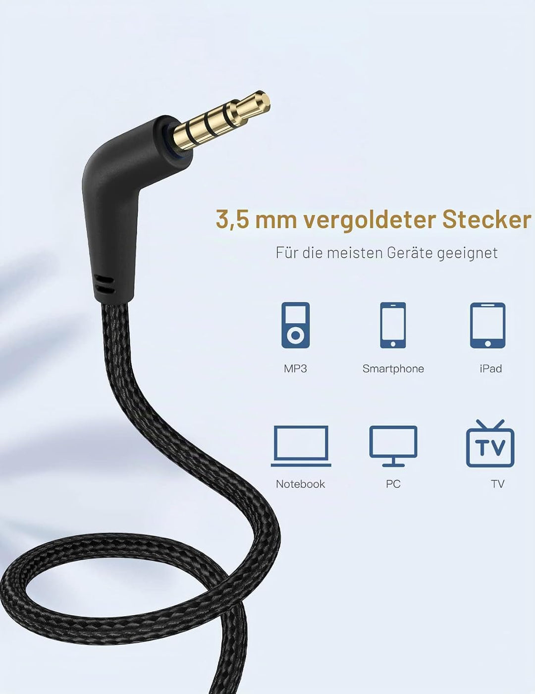 Nabevi Kopfhörer Kinder, Kinder Kopfhörer mit Kabel, 85/94dB Lautstärkegrenze, HD-Ton, Sharing-Funkt