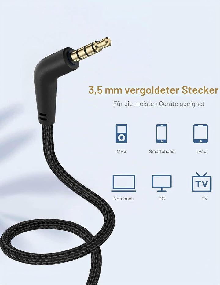 Nabevi Kopfhörer Kinder, Kinder Kopfhörer mit Kabel, 85/94dB Lautstärkegrenze, HD-Ton, Sharing-Funkt