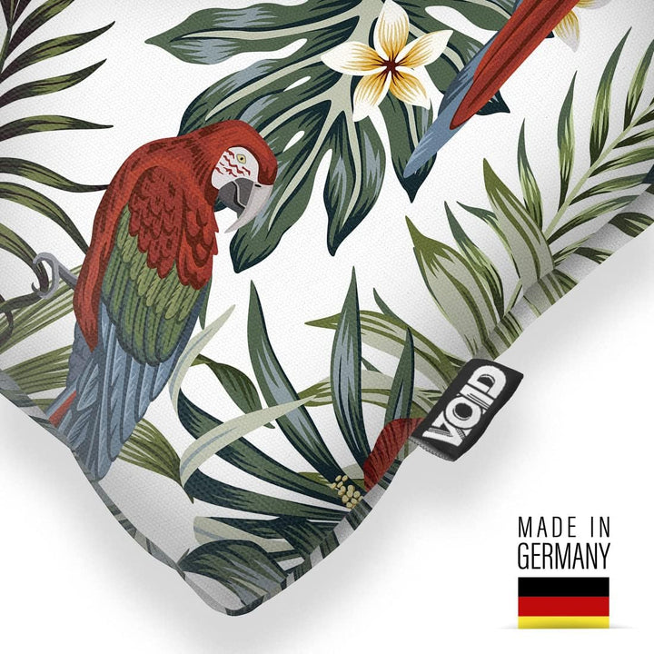 VOID Papagei Tropenwald Hibiskus Kissenbezug Kissenhülle Sofakissen Kissen Deko Outdoor-Kissen Dekok