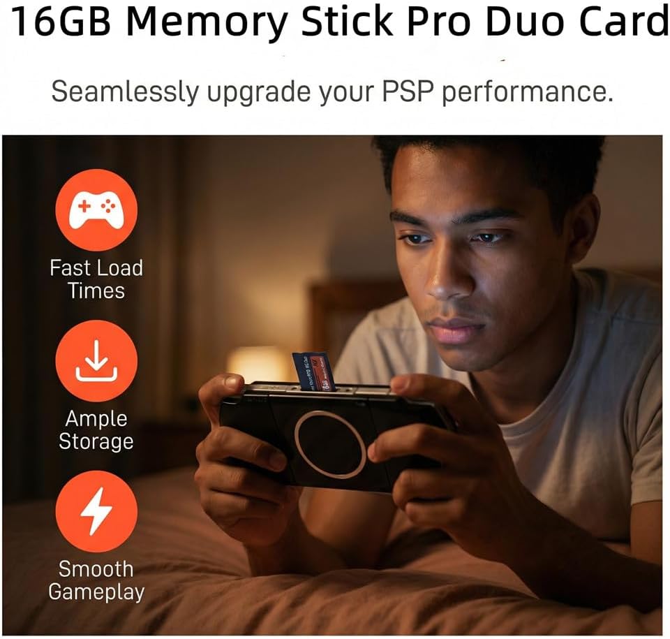 HuaDaWei 16GB Memory Stick Pro-HG Duo 16GB (MS-HX16A) für PSP 1000 2000 3000 Zubehör