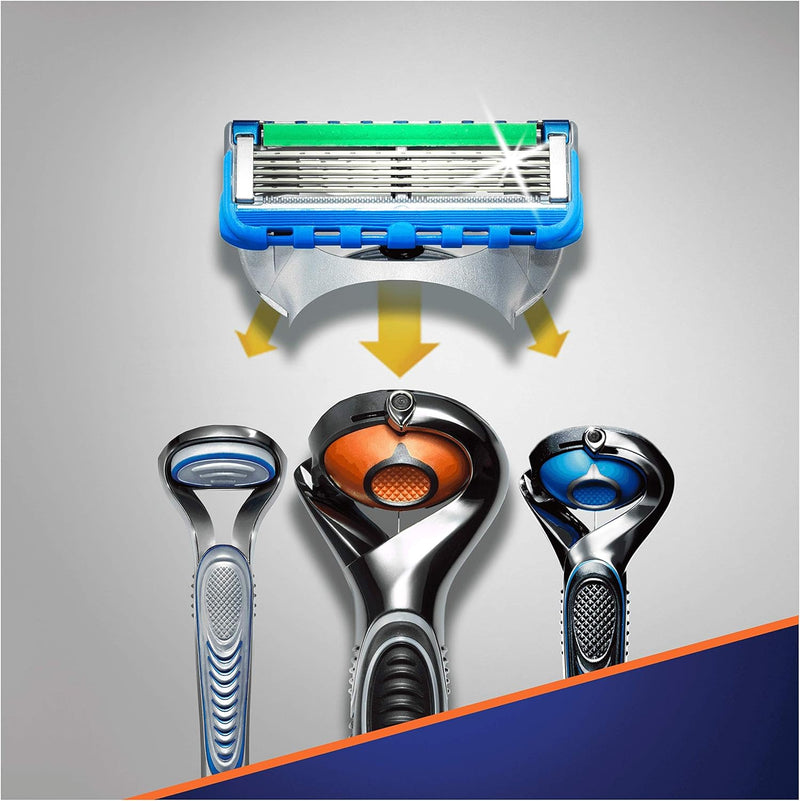 Gillette Fusion5 ProGlide Power Rasierklingen für Herren, 4 Ersatzklingen mit FlexBall-Technologie f