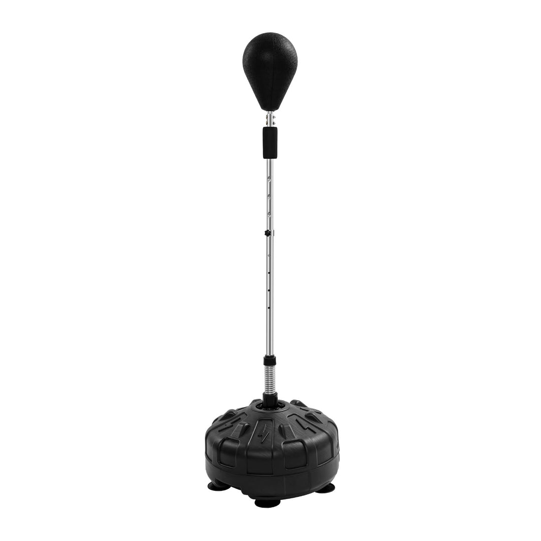 Punchingball Höhenverstellbar 120–160 cm, Stehender Boxstand mit 6 Saugnäpfen, 90° Rückprall & Stahl