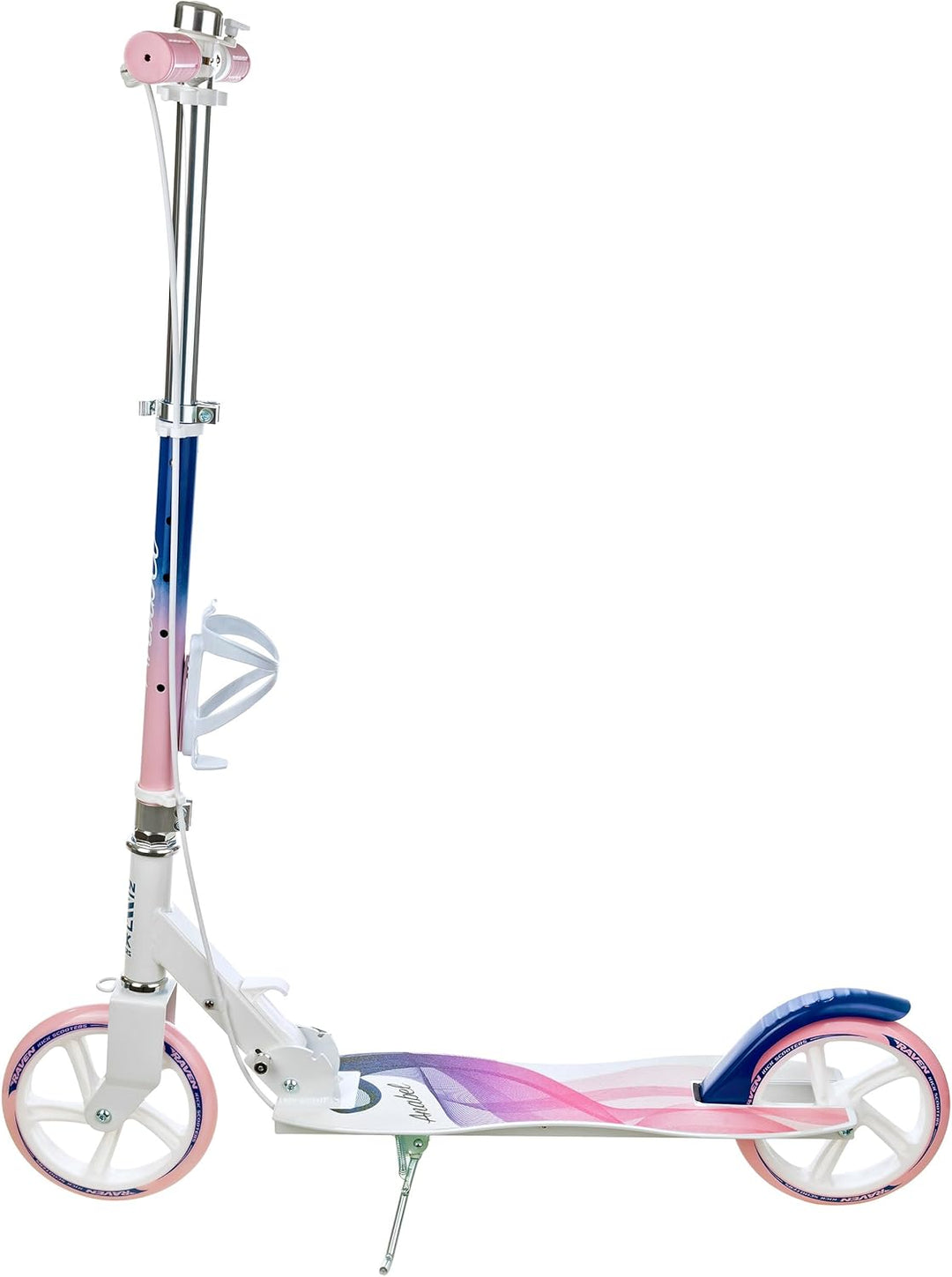 Raven Scooter, Roller, Tretroller, Kinderroller, 200mm mit Handbremse Anabel Navy/Pink, Anabel Navy/