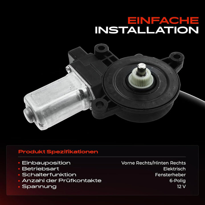 Fensterhebermotor Vorne oder Hinten Rechts 7-Polig für CX-5 GH KE 2 DE DH 3 BL 6 GH GJ GL 2008-2016