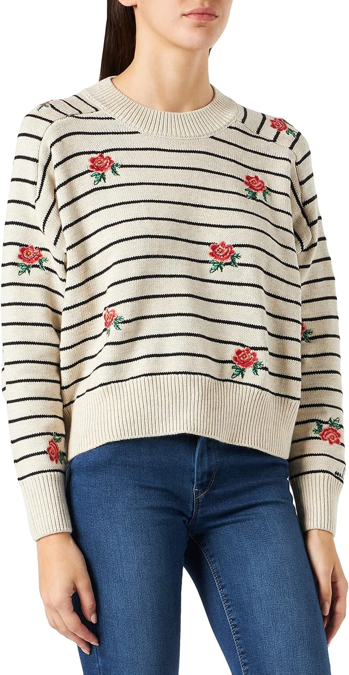 Desigual Damen JERS_Saint Tropez Pullover XL Weiss, XL Weiss