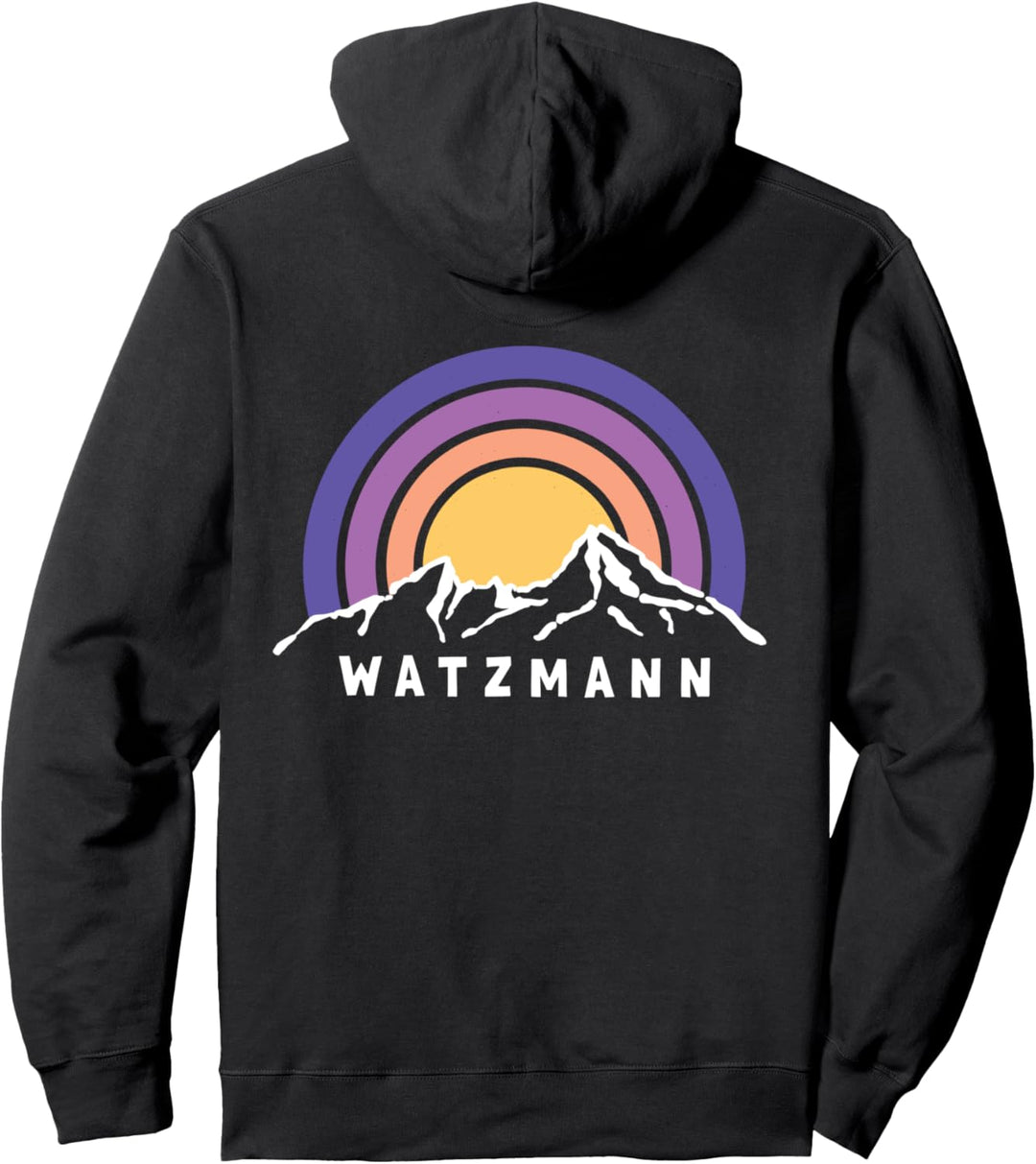 Watzmann Wandern Bergsteigen Berchtesgaden Bayern Souvenir Pullover Hoodie
