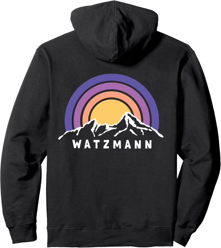 Watzmann Wandern Bergsteigen Berchtesgaden Bayern Souvenir Pullover Hoodie