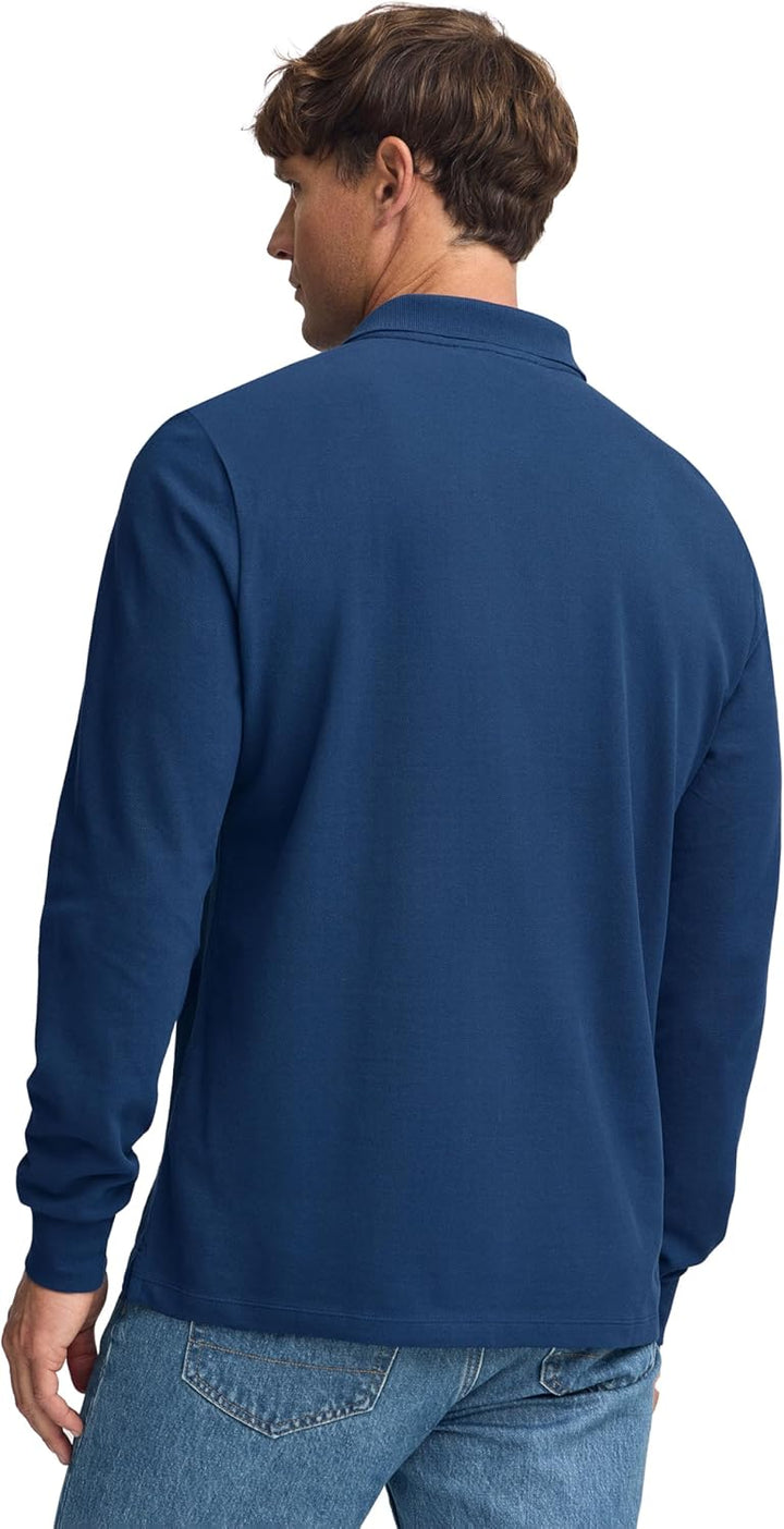 Polo Club Herren Poloshirt Kurzarm Regular Fit Baumwolle Männer Polohemd Longsleeve S Indigo Blau, S
