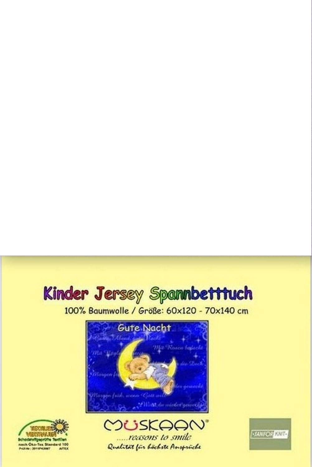 3 tlg. Baby Bettwäsche Wende Motiv: kleiner Lieblingsmensch - Renforcé 100x135 cm + 40x60 cm + 1 Spa