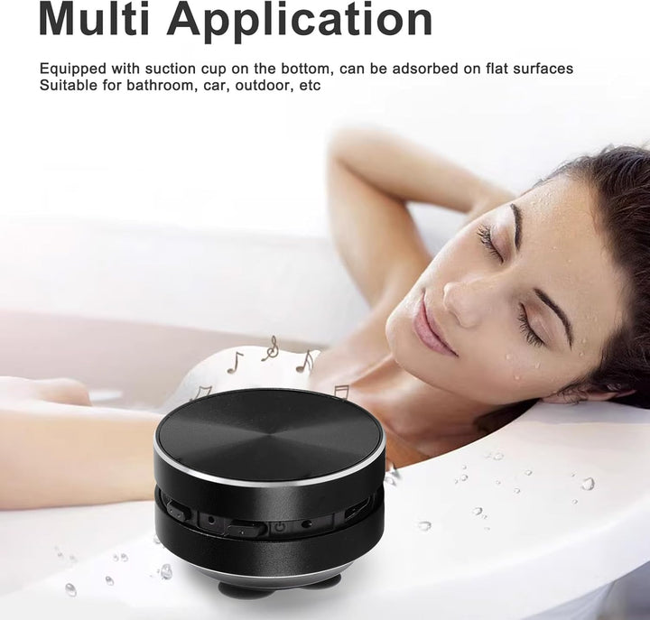 ASHATA Bluetooth-Lautsprecher, Knochenleitung, echte kabellose Lautsprecher, tragbarer Mini-Stereo-L