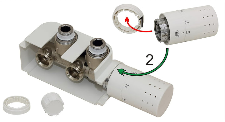 Design Anschlussarmatur / Multiblock-Set - Anschluss links