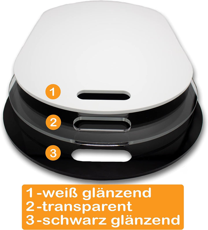 Gleitbrett aus Acryl für Monsieur Cuisine Smart | Connect und weitere Küchengeräte | transparent | 4