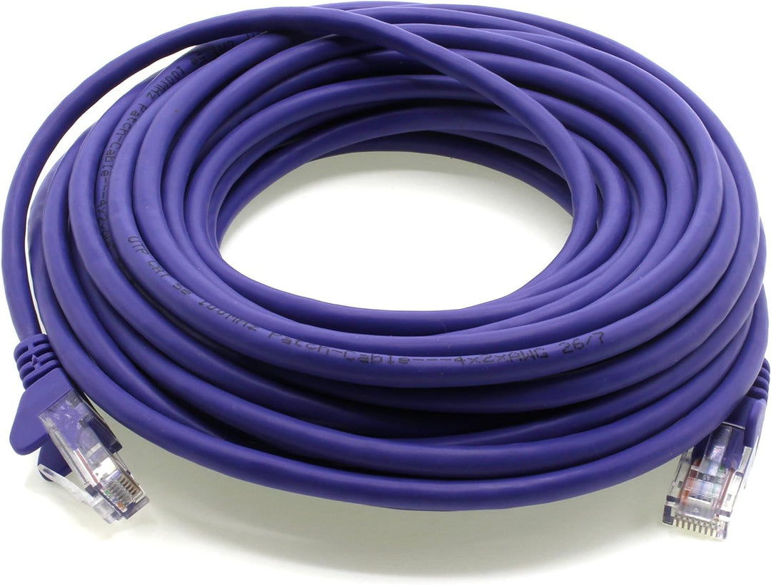 1aTTack.de Netzwerkkabel Cat.6 - violett - 10x - 10m - (Set) - CAT6 Ethernet Kabel Lankabel 1000 Mbi