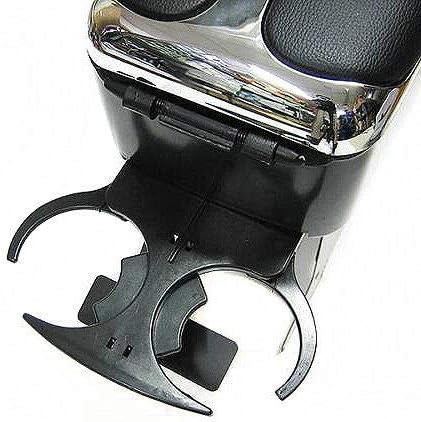 Universal Auto Armlehne Armlehne Mittelkonsole Aufbewahrungsbox Kunstleder Becherhalter Chrom