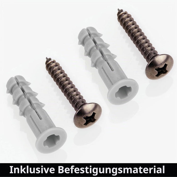 mDesign Bügelbretthalterung – Wandhalterung aus Metall mit zusätzlich Stauraum für das Bügeleisen in